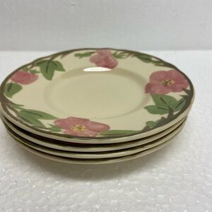Franciscan Desert Rose Bread & Butter/Plates set 4 New